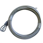 3 / 32 X 164 7X7 GAC Garage Door Plain Loop Extension Lift Cables
