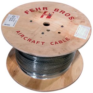 5 / 16 X 100 FT 6X19 Fiber Core Bright Wire Rope