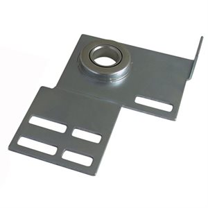 End Plate - Flanged with 1" Bearing, 12 Gauge with 3-3 / 8" Offset - Right Hand