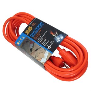16-3 X 25 FT UL Round Extension Cord