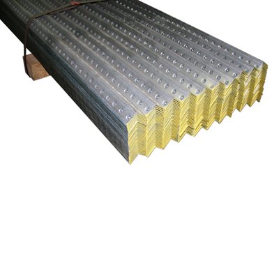 1-1 / 4 X 1-1 / 4 X 8 FT 12 Gauge Galvanized Perforated Angle -Yellow