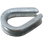 5 / 16 Heavy Duty Galvanized Wire Rope Thimbles
