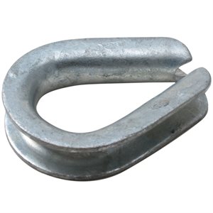 3 / 8 Heavy Duty Galvanized Wire Rope Thimbles