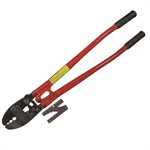 30" 3 Cavity Hand Swage Tool for 5 / 32, 1 / 4  and 5 / 16 Fittings