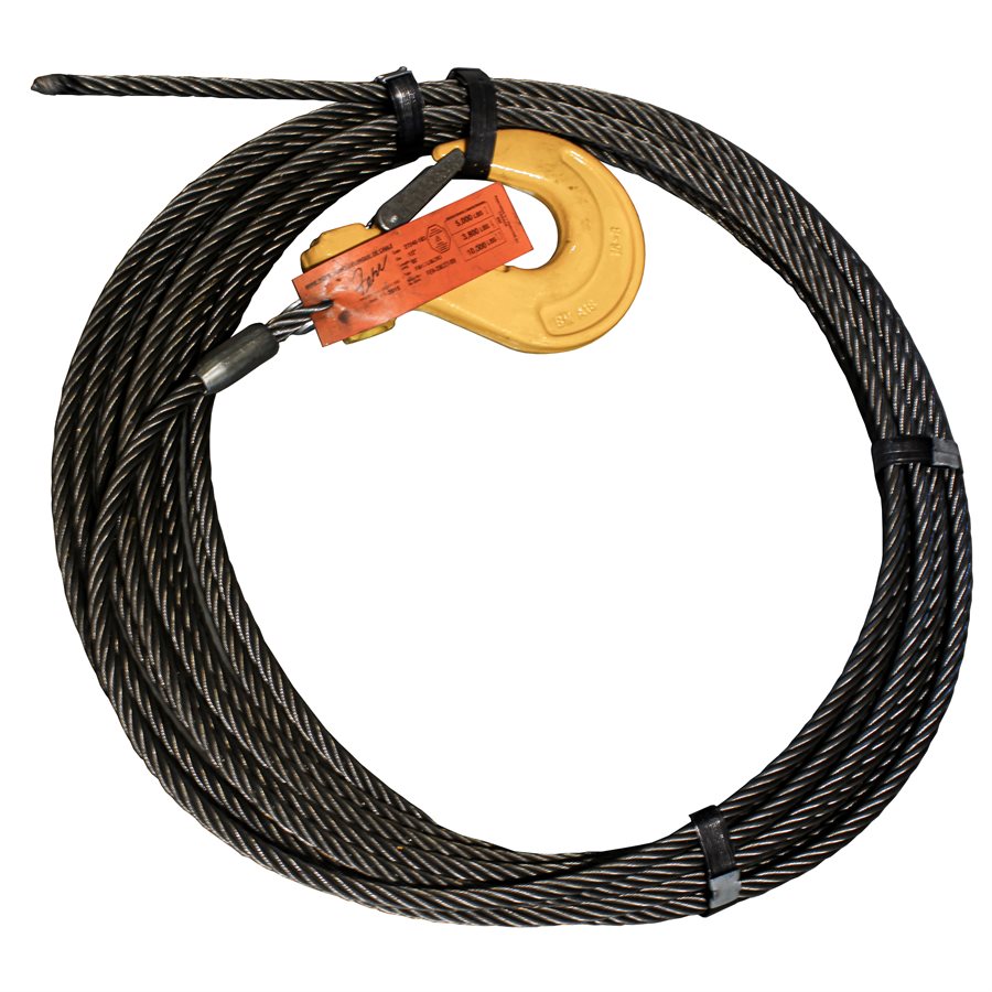 1 / 2 X 75 FT 6X37 IWRC Wire Rope Tow Cable