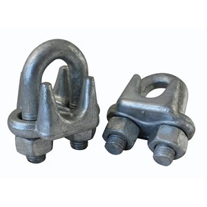 1" Forged Wire Rope Clip Galvanized X 10 Pcs