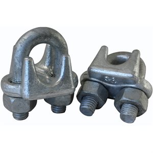 3 / 4 Forged Wire Rope Clip Galvanized X 10 Pcs