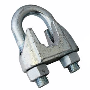 1" Zinc Plated Malleable Wire Rope Clip