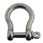 5 / 16 Type 316 Stainless Steel Screw Pin Bow Shackle, (8mm) WLL 1,375 Lbs